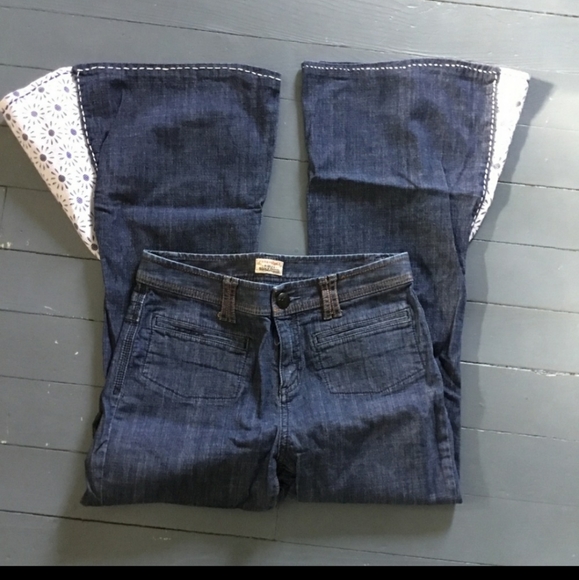 Free People lace bell bottoms FIRM ON PRICE!!!!!@ - Picture 3 of 4